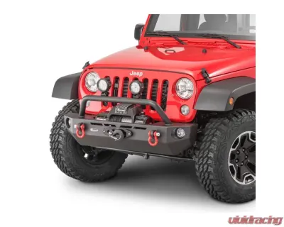 Quadratec QRC Front Winch Ready Bumper Stubby Jeep Wrangler 2007-2018 - 12057 0120
